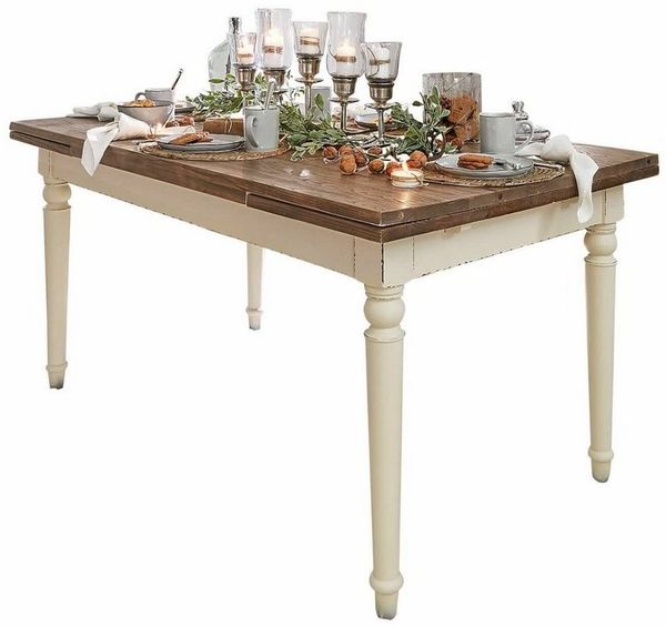 Mirabeau Esstisch Tisch Bradford weiß/braun