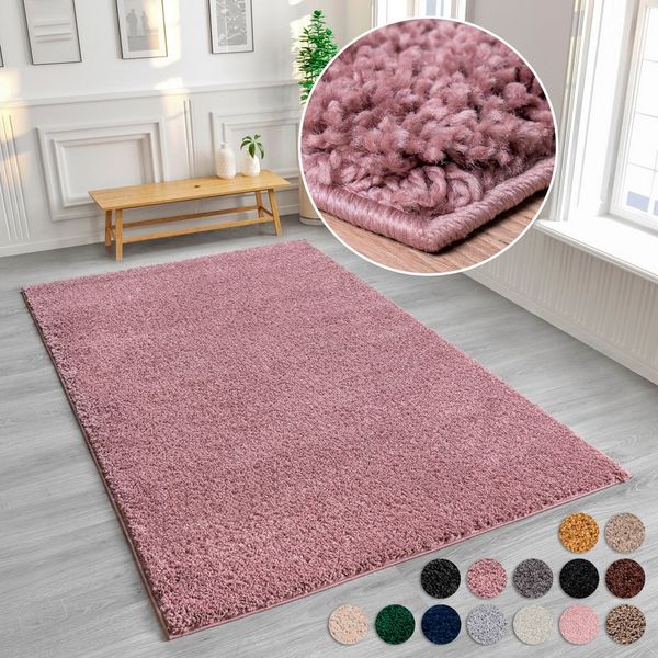 OTTO home Hochflor-Teppich Viva Shaggy, in Standard- und Premium-Qualität, 30 mm oder 45 mm Höhe, rechteckig, Uni Farben, einfarbig, weich, kuschelig, Läufer, Kundenliebling