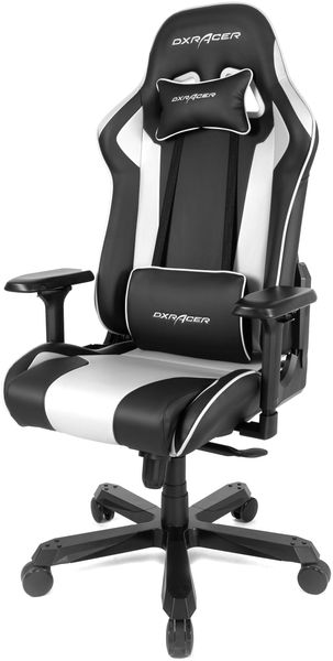 Gaming-Stuhl >DX-RACER< in schwarz / weiß - 70x133x70cm (BxHxT)