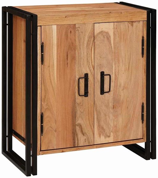 vidaXL Nachttisch Braun 66 x 35 x 76 cm Massivholz Akazie 4102776