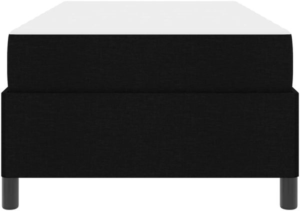 vidaXL Boxspringbett mit Matratze Schwarz 90 x 190 cm Stoff 3398824 Bild 6