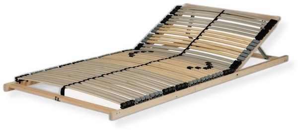 Lattenrost Luxus Star 42 Federholzleisten, Beco, Kopfteil verstellbar, Lattenrost 90x200 cm, 8 cm hoch, hergestellt in Deutschland, Selbstmontage