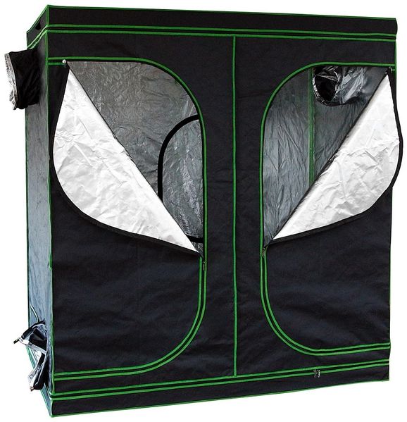 Growbox 240x200x120cm Indoor Gewächshaus Pflanzenzelt Zuchtschrank Treibhaus