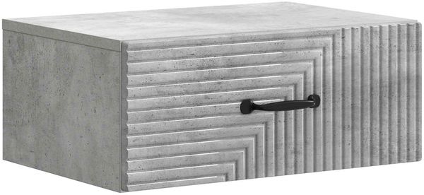 vidaXL Wandmontierter Nachttisch Betongrau 49 x 34,5 x 20 cm 898621