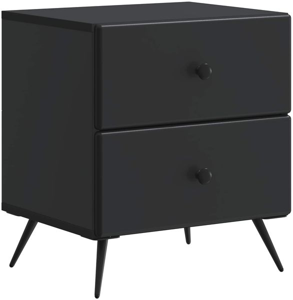 vidaXL Nachttisch Schwarz 43 x 34,5 x 47,5 cm Holzwerkstoff 895447