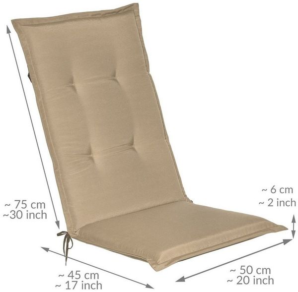 Beautissu Hochlehner Auflage Loft HL Natur