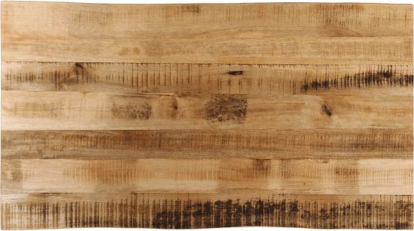 vidaXL Tischplatte mit Baumkante 100x60x3,8 cm Raues Mango Massivholz 370694