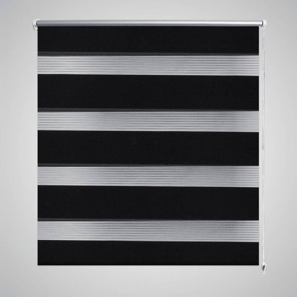 vidaXL Zebra-Rollo 40,9 x 100 cm, Stoffbreite 36,7 cm, schwarz 240184