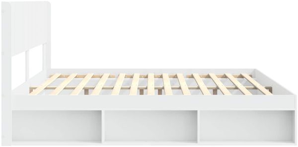 vidaXL Bettgestell mit Stauraum und Kopfteil Weiß 180 x 200 cm 3414179 Bild 6
