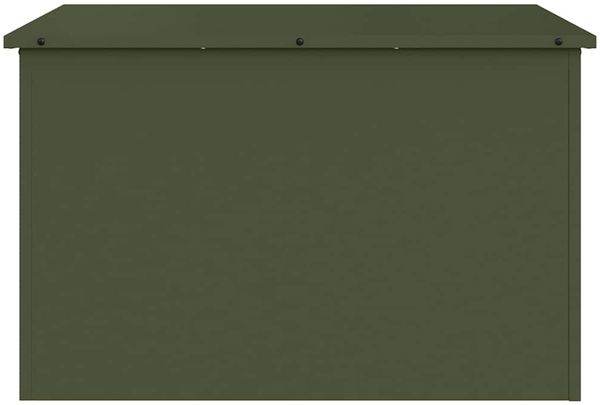 vidaXL Gartenlagerkissenbox Stahl 80 x 50,5 x 50 cm 175 L Olive Grün 874570 Bild 6