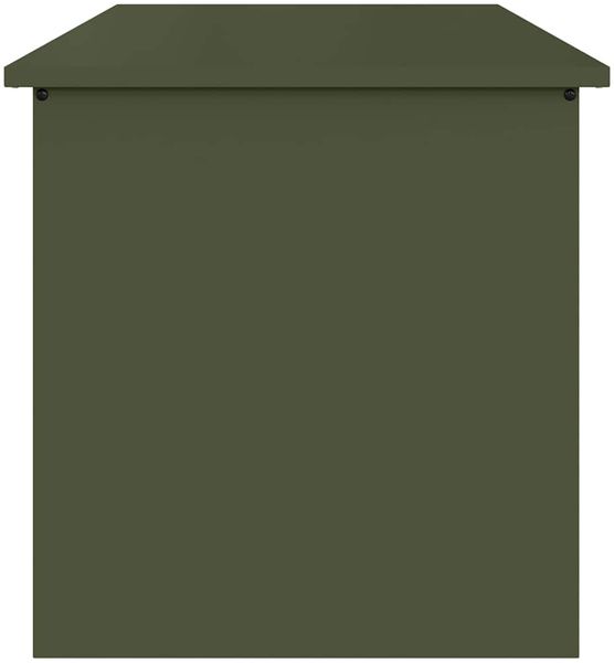 vidaXL Gartenlagerkissenbox Stahl 80 x 50,5 x 50 cm 175 L Olive Grün 874570 Bild 7