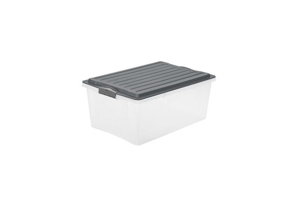 ROTHO Aufbewahrungsbox Compact Aufbewahrungsbox 38l mit Deckel, Kunststoff (PP) BPA-frei