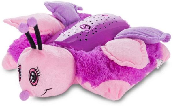 Goods+Gadgets LED Nachtlicht GOODS+GADGETS Kinder Kuschel Nachtlicht – LED Projektor mit Musik, LED fest integriert, Einschlafhilfe Schlummerlicht Schlaflicht