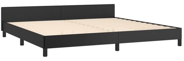 vidaXL Bettgestell mit Kopfteil ohne Matratze Schwarz 200x200 cm 347519 Bild 4
