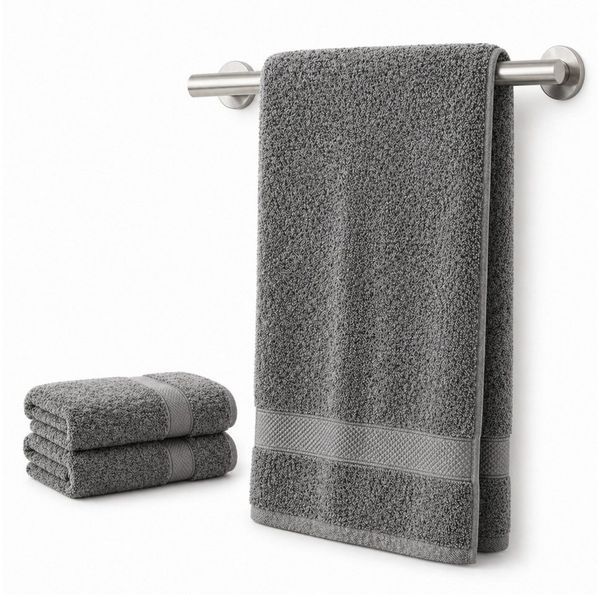 Komfortec Handtücher 100% Baumwolle, 470 g/m², Frottee (2-St), Badetücher 50x100 cm Set, Weich