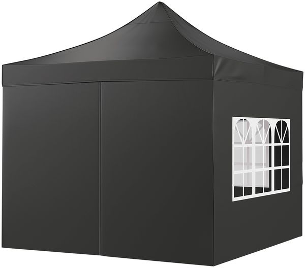 STEELSØN 'Rynara' Premium Pavillon 3x3 m, schwarz, wasserdicht, stabil und UV-beständig, Faltpavillon 3-fach höhenverstellbar, Gartenpavillon mit 4 Seitenteilen, Pop Up Pavillon inkl. Tragetasche Bild 14