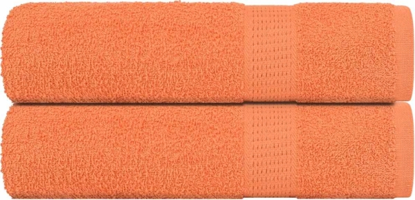 Duschtücher 2 Stk. Orange 70x140 cm 360 g/m² 100% Baumwolle 136905