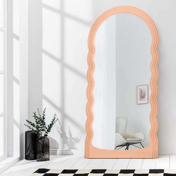 Extravaganter Rundbogen Design Spiegel 160x80cm FORMOSA apricot modern