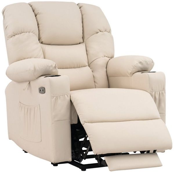 MCombo Relaxsessel MCombo elektrische Aufstehhilfe Relaxsessel 7550, mit 3 Motoren, verlängerte Fußstütze, mit Relaxfunktion