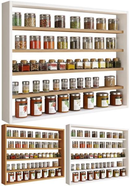 VCM Küchenmöbel Hängeschrank Esaldi 920055 Weiß H. 60 x B. 80 x T. 10 cm