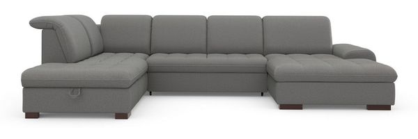 sit&more Wohnlandschaft Luxor U-Form, wahlweise mit Bettfunktion, Bettkasten und Kopfteilverstellung