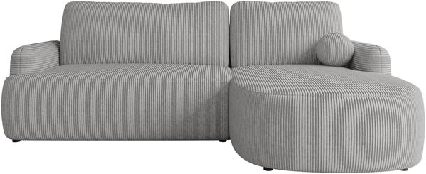 Ecksofa Loridu Cord (Farbe: Poso 110, Seite: Rechts)