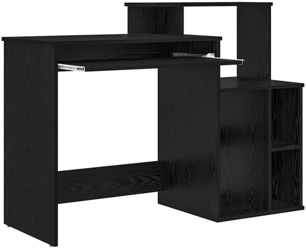 vidaXL Schreibtisch Schwarz Eichen-Optik 120,5 x 44 x 88,5 cm 869475 Bild 5