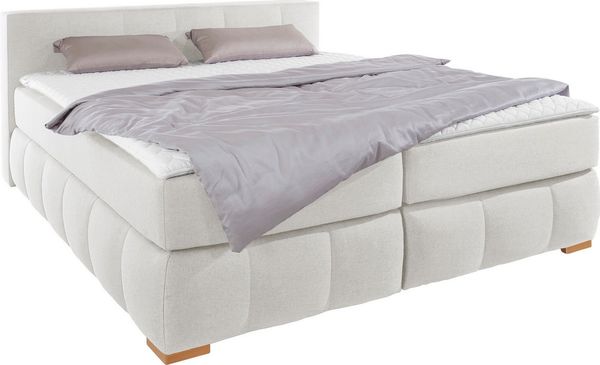 Home affaire Boxspringbett Chelles, inkl. Kaltschaumtopper, in 5 Breiten und 3 Matratzenarten