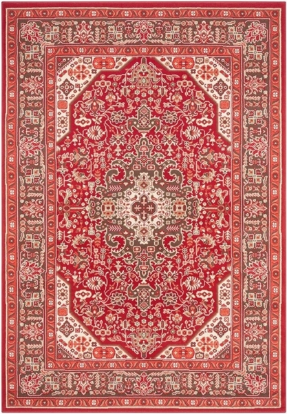 NOURISTAN Teppich Orientalischer Kurzflor Teppich Skazar Isfahan Orientrot, rechteckig, Höhe: 9 mm Bild 5