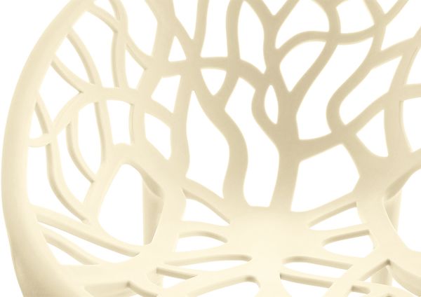 CLP Gartenstuhl Hope mit Lehne stapelbar wetterfest UV-beständig bis 150 kg,creme Bild 7