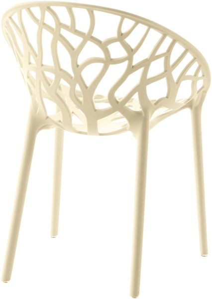 CLP Gartenstuhl Hope mit Lehne stapelbar wetterfest UV-beständig bis 150 kg,creme Bild 6