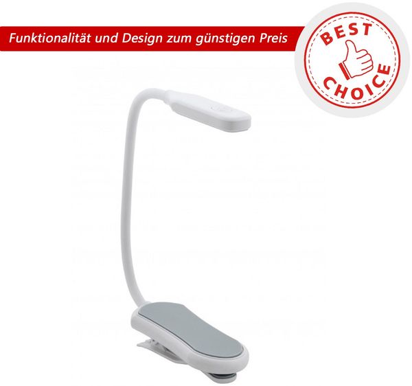 Eglo 75595 BEST CHOICE Klemmleuchte RAIZAL L:12cm B:6cm H:45. 5cm mit Touchdimmer 6500K