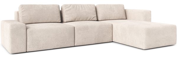 AX LIVING Arkleton Couch XXL L Form 360cm in Beige Komfort & Eleganz R