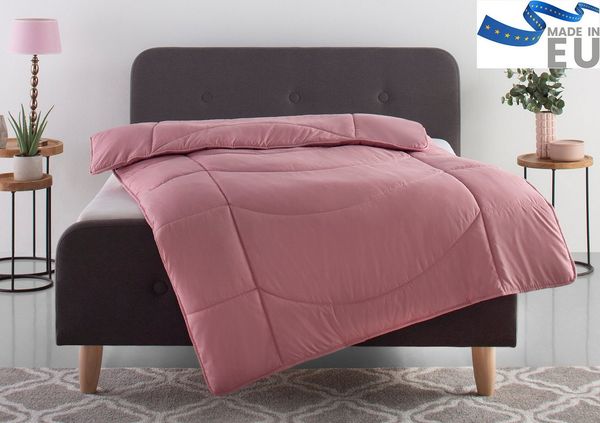 OTTO home Microfaserbettdecke Microlux, Bettdecke 135x200 cm und Übergrößen bis 240x220cm, Füllung: Feuchtigkeitsregulierende 3D Klimafaser (Polyester), Bezug: Microfaser-Feinbatist, fest versteppter Bezug - keine Bettwäsche nötig, Sommer, Winter