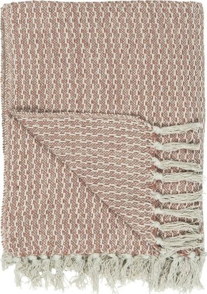 Wohndecke Decke Plaid Kuscheldecke Wohndecke Creme Rose 130x160cm Ib Laursen, Ib Laursen