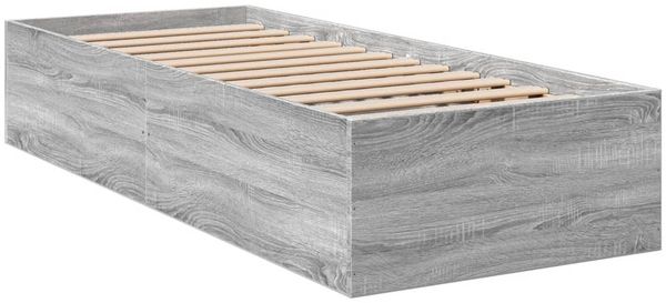 vidaXL Bettgestell Grau Sonoma 90x200 cm Holzwerkstoff 3281061 Bild 2