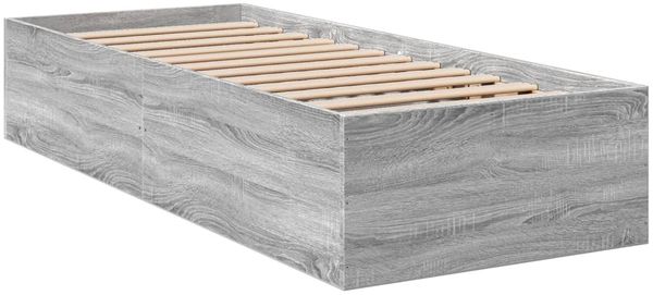 vidaXL Bettgestell Grau Sonoma 90x200 cm Holzwerkstoff 3281061 Bild 6