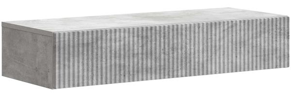 vidaXL Wandmontierter Beistelltisch Betongrau 87,5 x 34,5 x 17 cm 898498