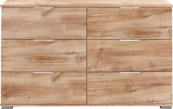 Schubladenkommode Easy Plus Kommode 130x41x83cm Farbe: braun