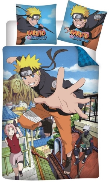 Naruto Bettwäsche-Set 140x200 cm 100% Baumwolle für Fans von Naruto