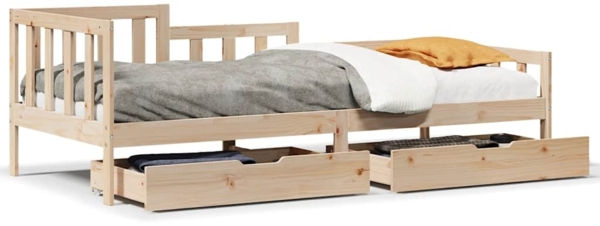 vidaXL Tagesbett mit Schubladen 80x200 cm Massivholz Kiefer 3302104
