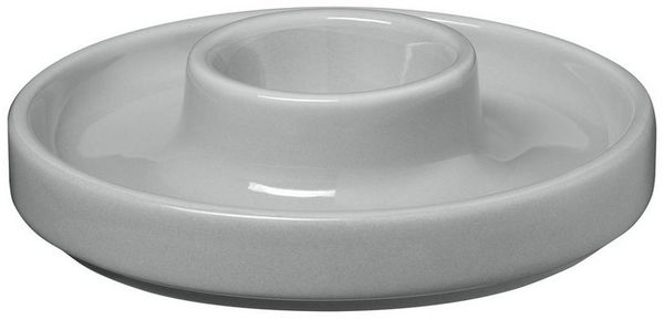 Blomus Pilar Eierbecher, 2er Set, Eibecher, Eierhalter, Eier Becher, Keramik, Mirage Gray, 64271