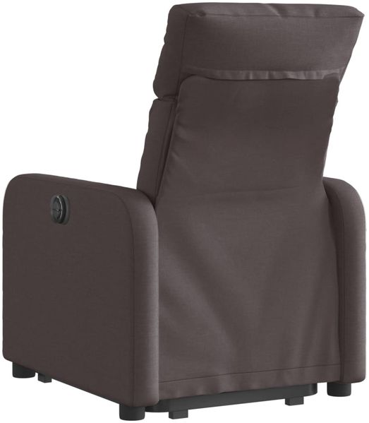 vidaXL Relaxsessel mit Aufstehhilfe Dunkelbraun Stoff 3206704 Bild 5