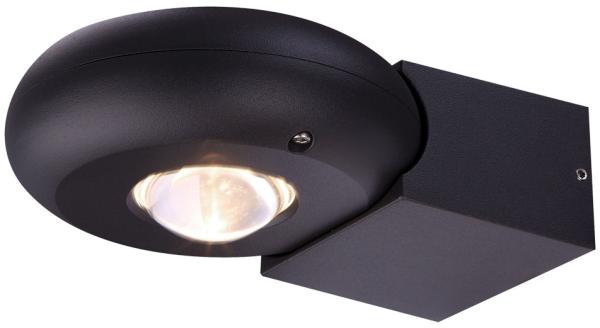 LED Up & Down Wandlampe, Aluminium grau , H 19,5 cm