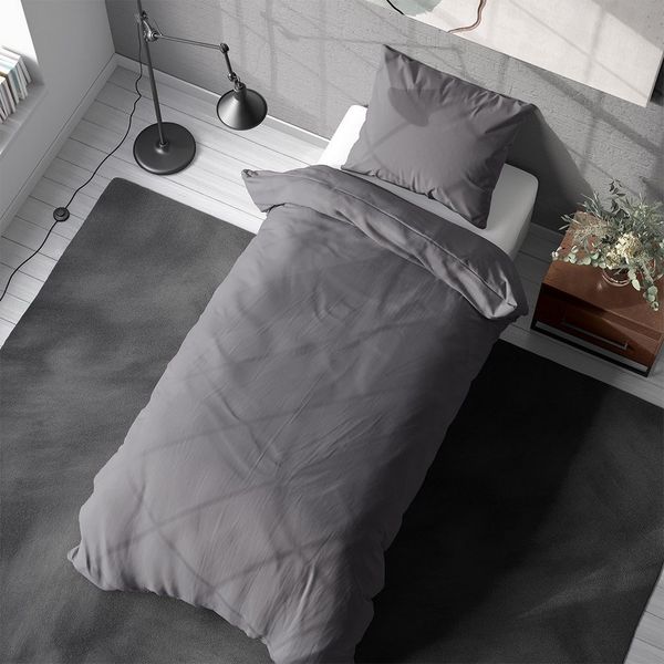 Visaggio Bettwäsche Baumwolle 135x200, 155x200, 155x220, 200x200, 200x220 oder 240x220, Renforcé, 2 teilig, 100% Baumwolle mit Reißverschluss, moderne Bettbezug Set