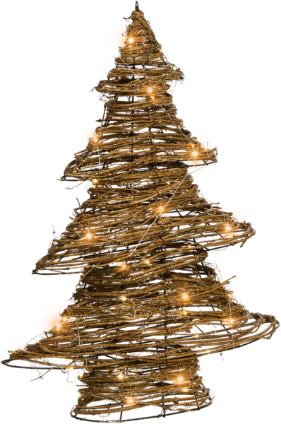 Weihnachtsdekoration LED FURESO Weihnachtsbaum 60 cm Naturfarben