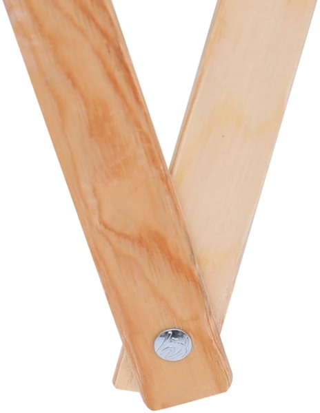 vidaXL Faltbarer Wäschekorb Grau Holz und Stoff 284228 Bild 5