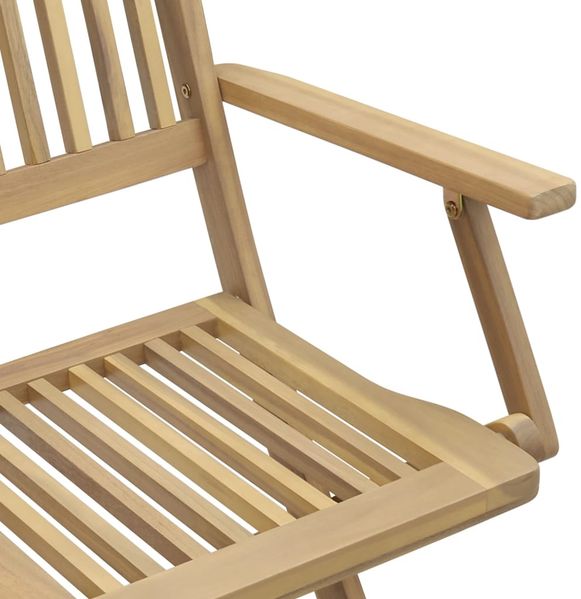 vidaXL Gartenstühle 8 Stk. Klappbar 54x61x88 cm Massivholz Akazie 3214231 Bild 6