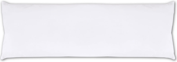 Seitenschläfer Kissenhülle Kissenfüllung Körperkissen, bequem und anschmiegsam in vielen verschiedenen Farben erhältlich (ca. 40x120cm / weiß - schneeweiß)