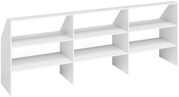 Bellamio 'Aland' Dachschrägenregal, weiß, 100x50x268 cm, Regal für Dachschräge mit 9 Fächern Bild 8